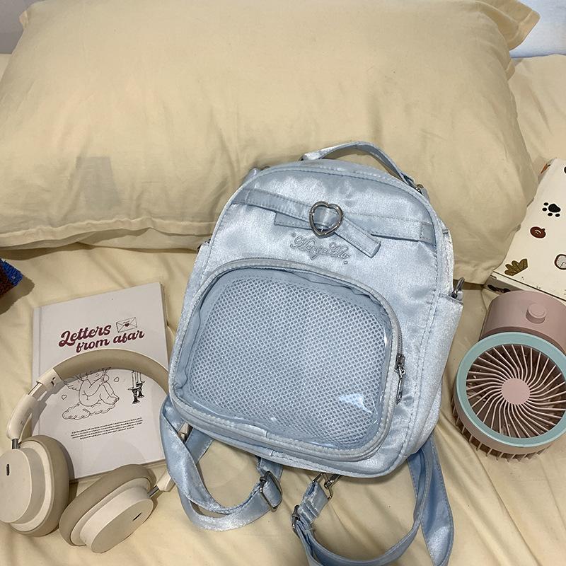 New Fashion Cute Bag Transparent Large Capacity Leisure Handbag Student Girl Shoulder Bag Backpack