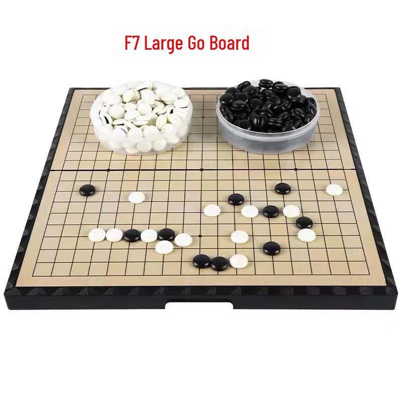 Brangdy Magnetic Go & Five-in-a-Row Folding Chess Set