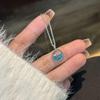 Blue Ocean Little Whale Pendant Necklace - Summer Fresh Light Luxury Jewelry for Women