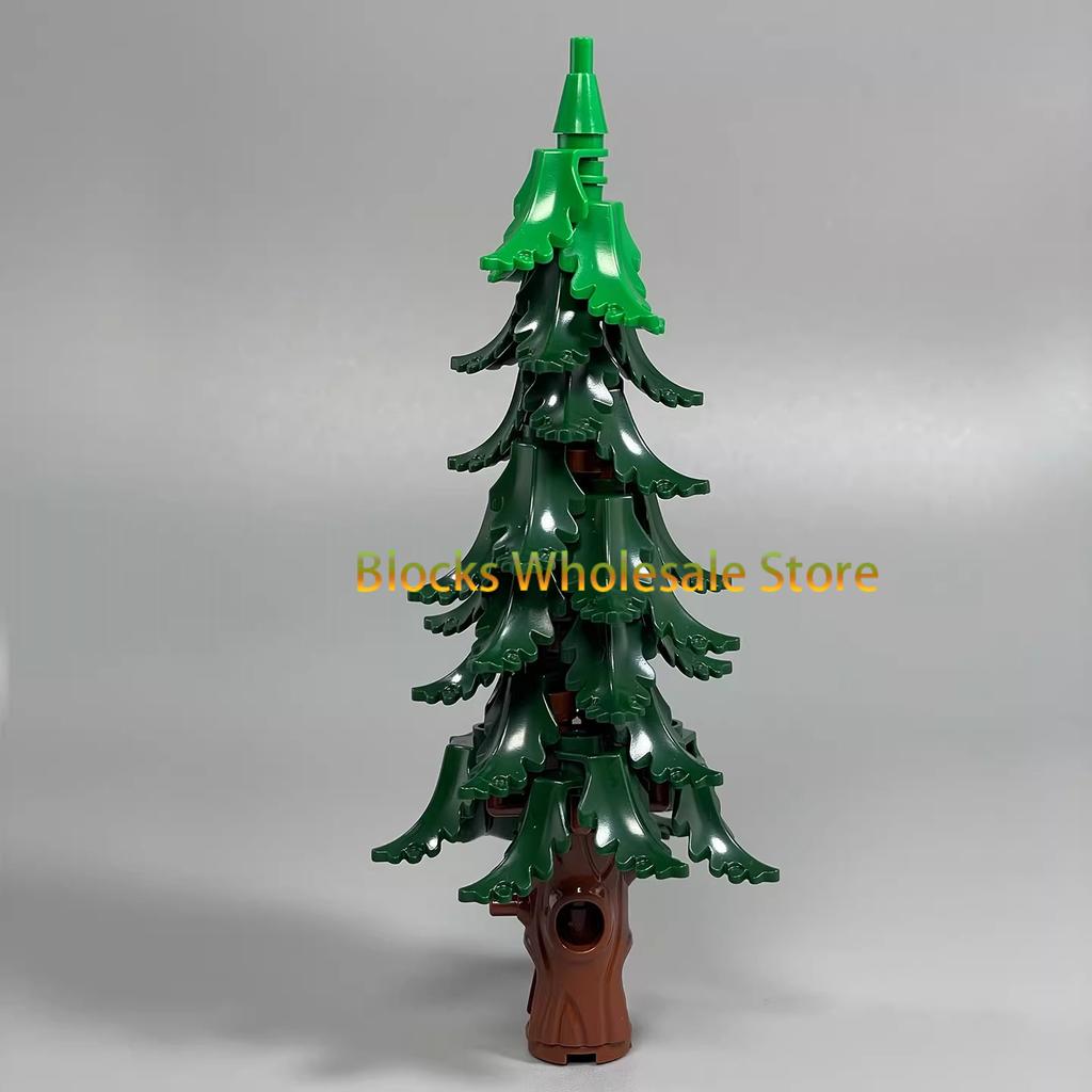 MOC Christmas Gift Present Assembly Toy Small Particle Building Block Set Christmas Tree Fir Tree Scene Desktop Ornament