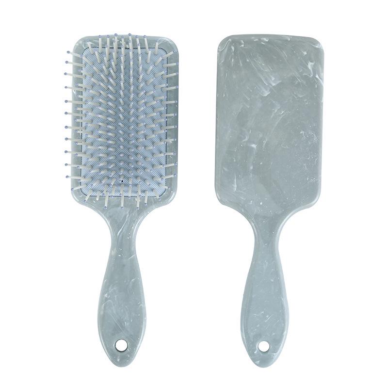 Huiyun Marble Cushion Brush: Square Handle, Tangle-Free Hairdressing Comb with Massage Function