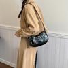 Women's bag fresh and sweet style personalized laser rivet women's armpit bag new commuter travel shoulder messenger bag