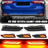 Dynamic Turn Signal Rear Fog Brake Light Bumper Reflector For 18~20 Toyota Camry