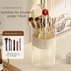 Makeup Brushes Holder Automatic Lifting Dustproof Makeup Brush Holder Desktop Makeup Tools Lipstick Eyebrow Pen Holder Container