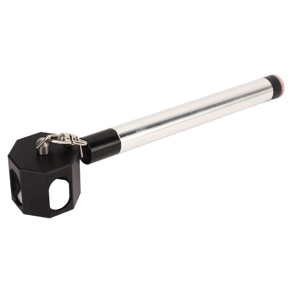 2 In 1 Pool Cue Chalk Holder Billiard Cue Tip Pricker Nonslip Chalk Holder For Billiards Silver Black