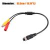 uxcell Car Camera Adapter 4 Pin To RCA Adapter M12 4 Pin Female To