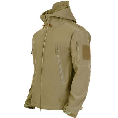 Vojenské outdoorové bundy Pánské Žraločí kůže Soft Shell Taktická Voděodolná Větrovka Armádní bojová bunda Pánské bombardovací kabáty s kapucí