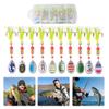 10pcs Boxed Metal Spoon Spinner Fishing Lure 3g Fishing Wobblers Artificial Bait Rotating Spoon Kit Fishing Gift for Dad Father