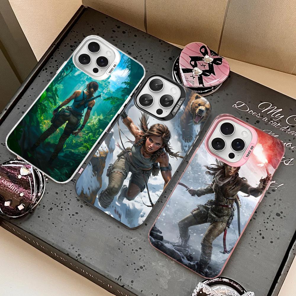 Video Game Tomb Raider Phone Case For IPhone 16 15 14 13 12 11 Pro Max X XR XSMAX 8 7 Plus Matte Shockproof Back Cover