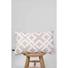 Bohemian Special Design Punch Punch Pattern Decorative Rectangular Throw Pillow Case Mila Gray