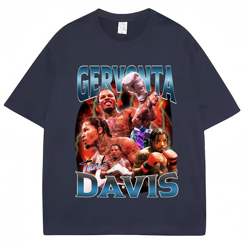 Tank Gervonta Davis Print Vintage Style T Shirt Harajuku Hip Hop Loose Vintage T Shirts Boxing Tee Shirt