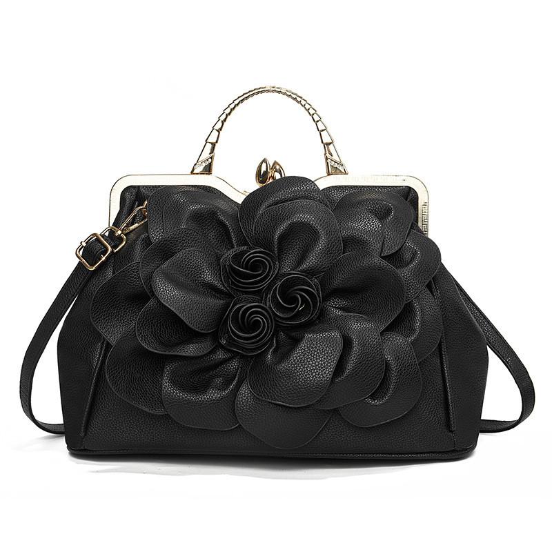 Elegant 2024 Fashion Floral Handbag For Brides Stylish Large Capacity Shoulder Bag