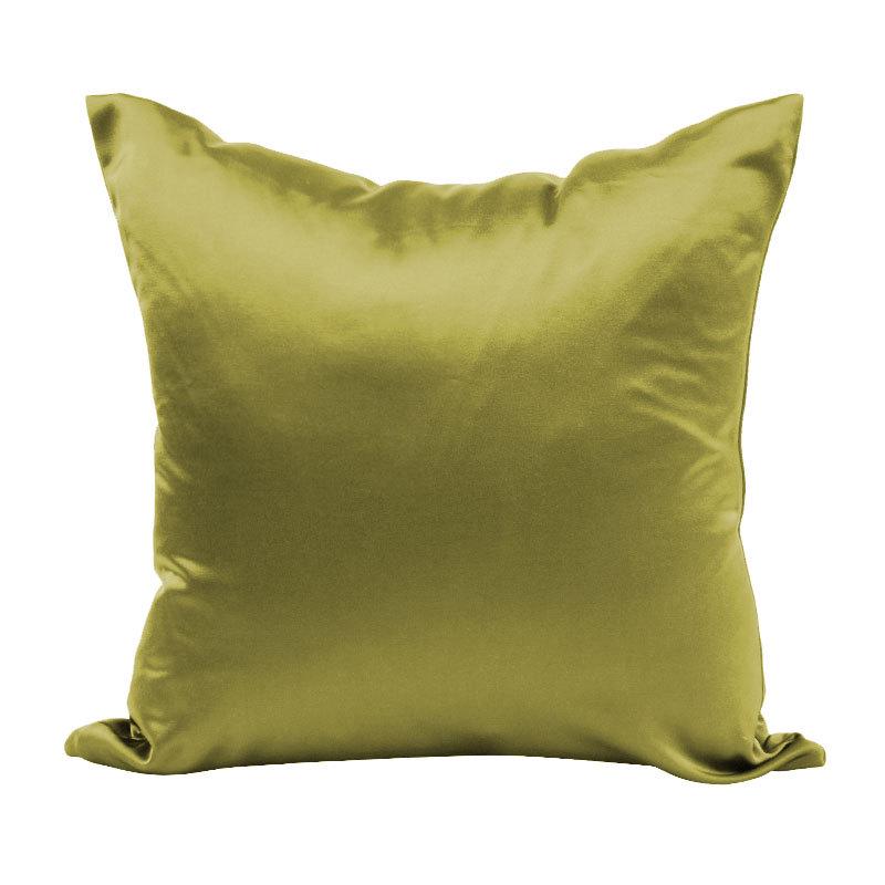 100% Satin Silk-Like Pillowcase Cover 40x40cm 45x45 50x50 60x60cm Solid Smooth Cushion for Sofa Bed Chair Home Decor Pillow Case