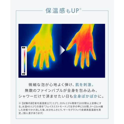 SALONIA Fine Bubble Clear Shower Head with Micro-Nano Bubble Technology, Water-Saving, High Water Pressure, Chlorine Removal Cartridge + Bicarbonate T