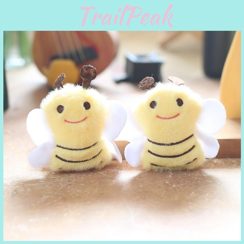 Plush Bee Mini Toy Keychain Pp Cotton Stuffed Animal Girls Accessory Room Decor