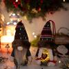 Illuminated Plush Dwarf Figure Christmas Tree Hanging Ornament Glowing Plush Dwarf Doll for Holiday Party Decoration