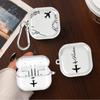 World Travel Routes Case For Samsung Galaxy Buds Live 4 Pro 2Pro 3Pro 2 3 FE 4Pro Clear Earphone Cases Cover With Hook