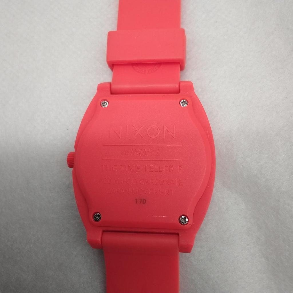 Used NIXON MINIMAL Orange Quartz Watch