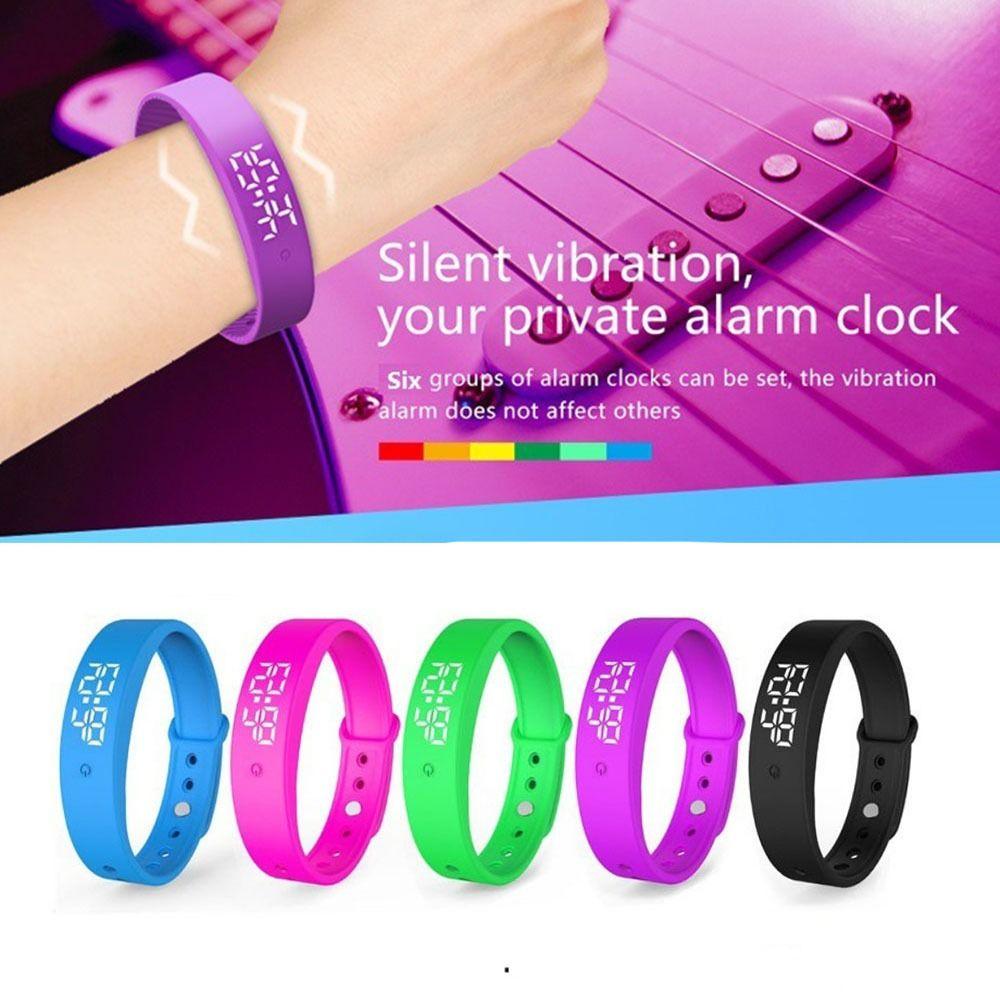 Wasserdichtes Vibrationsalarm-Armband LED Digitales Smart-Armband für Sportaktivitäten
