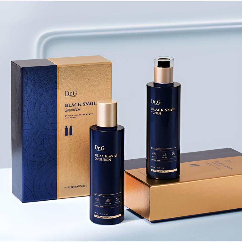 Dr.G Black Snail Toner & Emulsion Special Set Hydrating Anti-Aging Skincare Set 150ml + 150ml