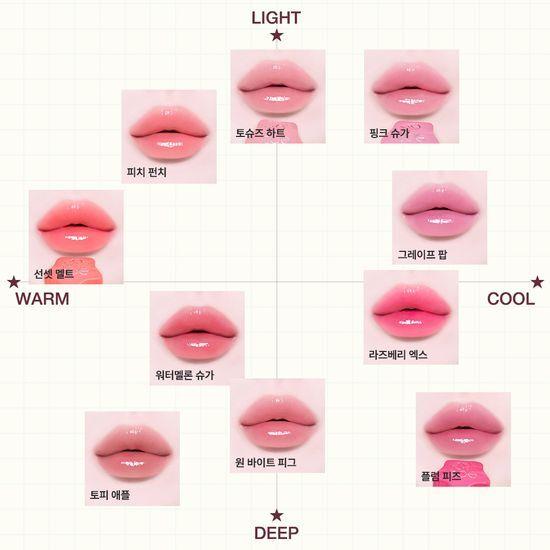 Tiptoe Glowit Sorbet Tint 10 Colors