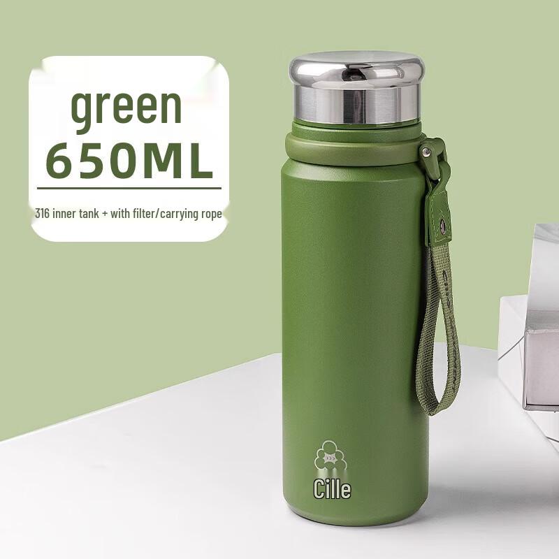 Cille 650ml Business Insulated Water Bottle