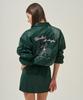Candini Green Glossy Mini Skirt