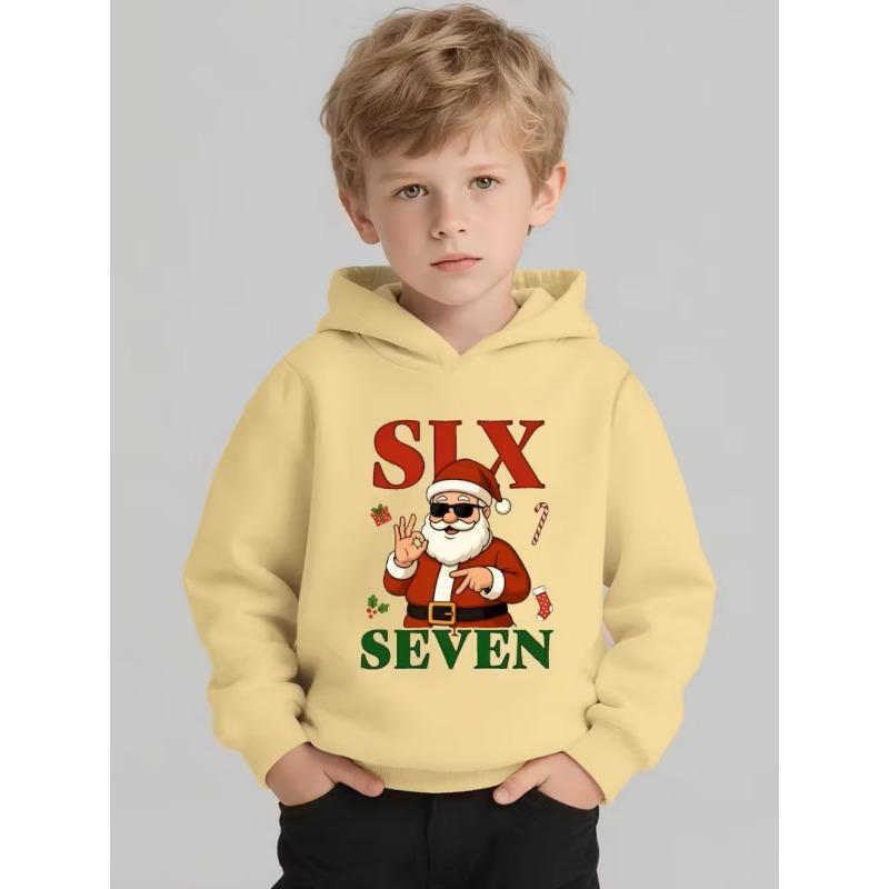 Lustiges Sechs Sieben 6 7 Meme Hoodie für Kinder Chaotischer Humor Y2k Spiel Spruch T-Shirt Weihnachtsgeschenk Jungen Oberteile Mode Kinderkleidung