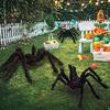 Riesige Halloween-Spinnen-Dekorationen Realistische Gruselige Spinne Halloween-Deko Künstliche Requisiten für Innen Außen Rasen Hof Party