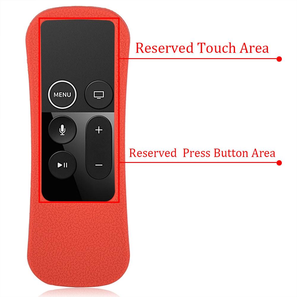 Shockproof Anti Slip Protective Silicone Cover Case for   TV 4 Remote Black