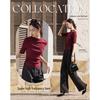 Women's Slim-Fit Drawstring Semi-High Collar Knit Top