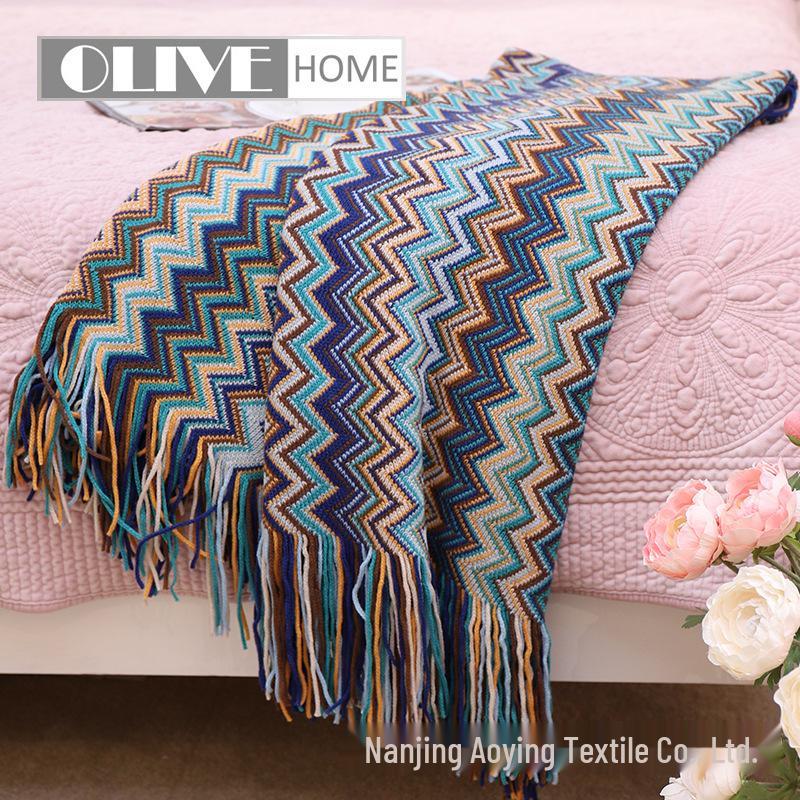 Bohemian Ethnic Tassel Sofa & Bed Throw Blanket