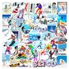 50/100 Sheets of Sports, Skiing, Skateboarding Stickers for Notebooks, Car Trunks, Water Cups & More
