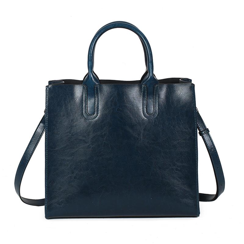 Toptrends Cowhide Genuine Leather Large Tote Bags For Women  Trend Designer A4 Office Shouder Bags Shopper Ladies Handbags