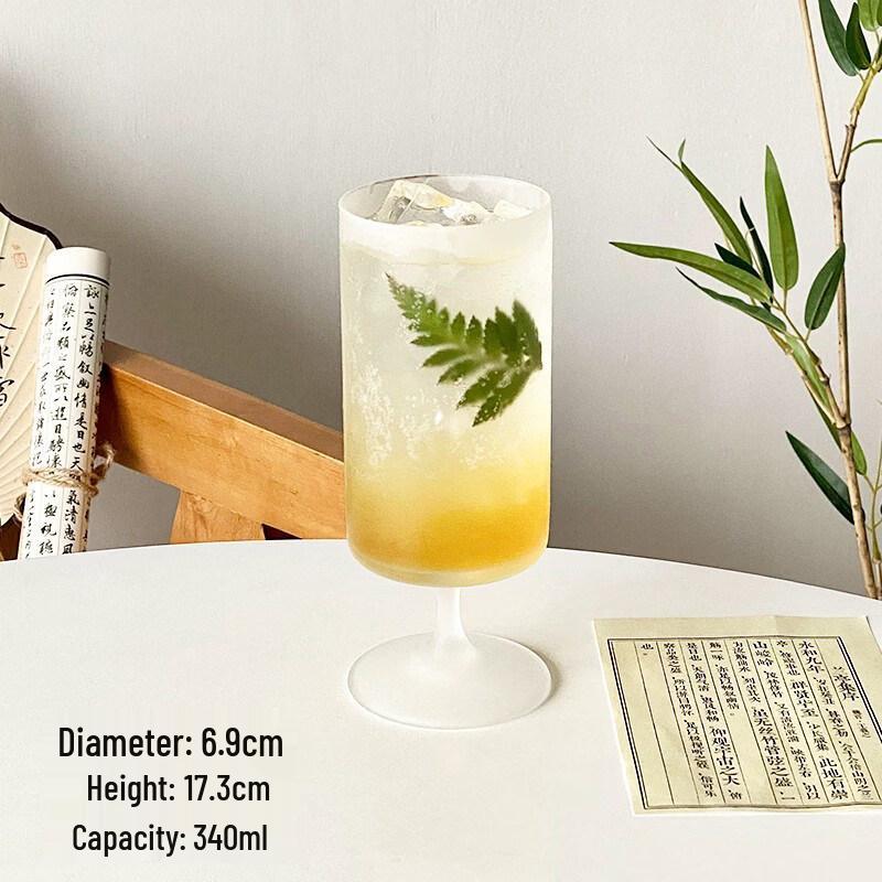 ZISIZ Handmade Glass Juice Goblet