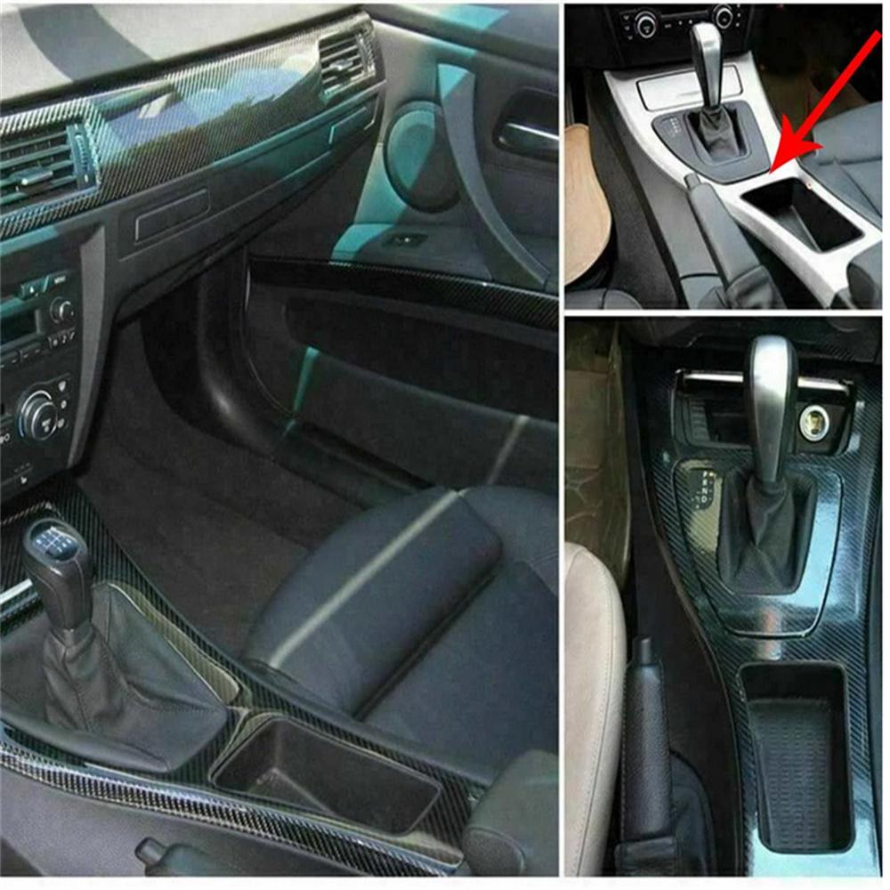 Car Interior Decal Trim 5D Carbon Fiber Trim Vinyl Sticker For BMW E90 2005-2012