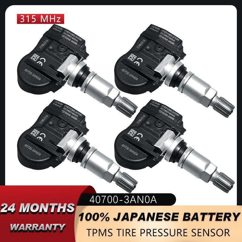 TPMS SENSOR For NISSAN Pathfinder Maxima Xterra Versa Frontier Tire Pressure MONITOR S180052033G 407003AN0A 407003AN0B 315MHZ 4PCS