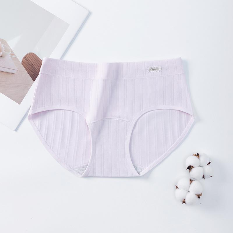 

Женские весенне-осенние хлопковые трусики 10A антибактериальные дышащие со средней посадкой XXL фиолетовый