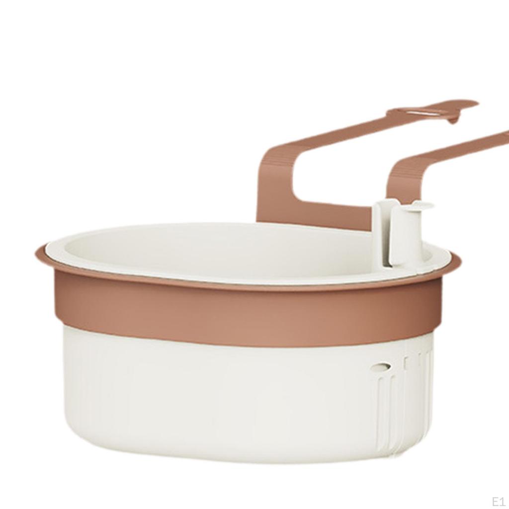 Faucet Hanging Strainer Draining Basket Easy To Install with Snap Space Saving Kitchen Sink Food