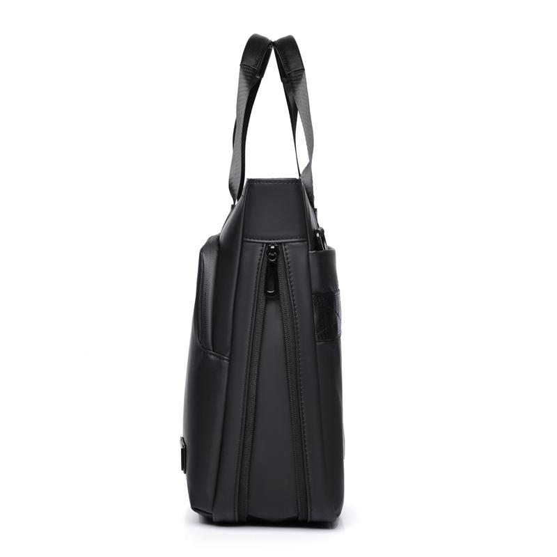 Men's Business Briefcase Large Capacity Expandable Computer Bag Shoulder Crossbody Handbag