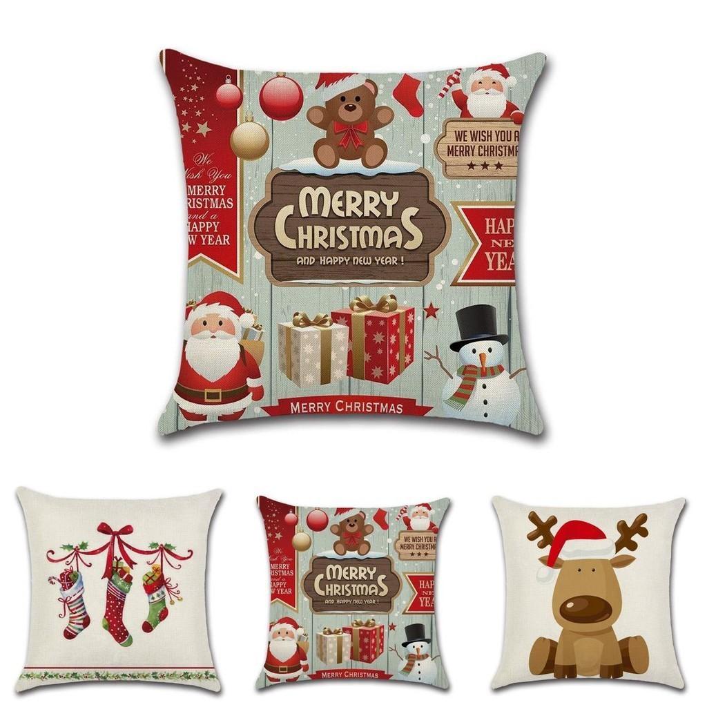 Vibrant Multicolor Christmas Cushion Cover Perfect For Holiday Home Decor