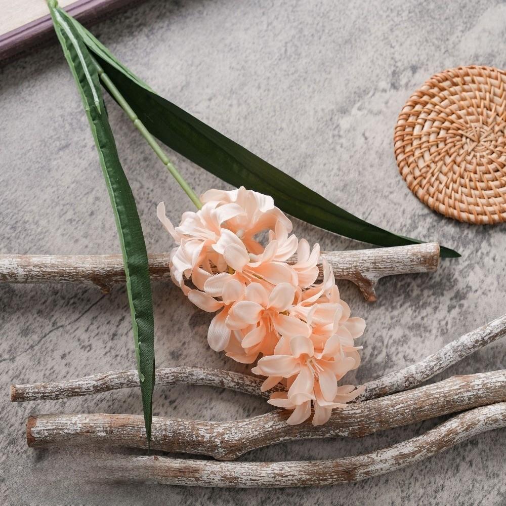Pink Artificial Hyacinth Flowers Floral Display Decorative Artificial Faux Plants Simulation Fake Silk Flower Flower Arrangement