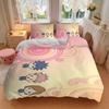 Circular Characters Adventure Printed 3pcs Bedding Set Soft Microfiber 1 Duvet Cover And 2 Pillowcases Home Bedroom Decor Xmas Gift K1850
