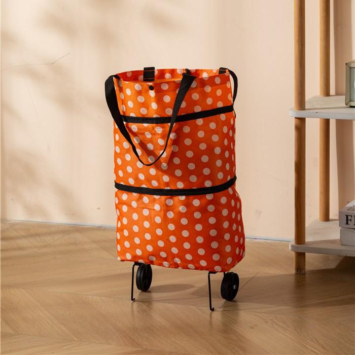 Waterproof Foldable Shopping Trolley: Portable Handcart & Internet Celebrity Design