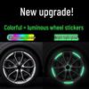 Self-Adhesive Night Reflective Hub Stickers for Children's Balance Bike Wheels