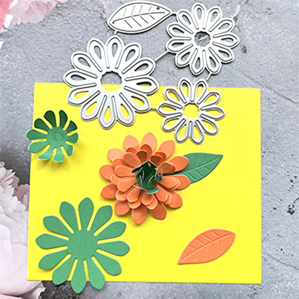 Metal Die Cuts Flower Template Stencil Scrapbooking for Card Die Cuts Embossing