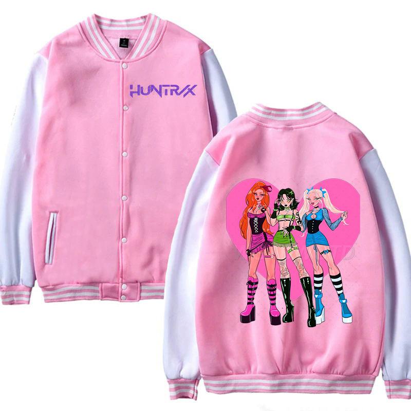 European and American trend witch hunting group Korean version casual hoodie women's plus size baseball jacket autumn and winter coat 5991