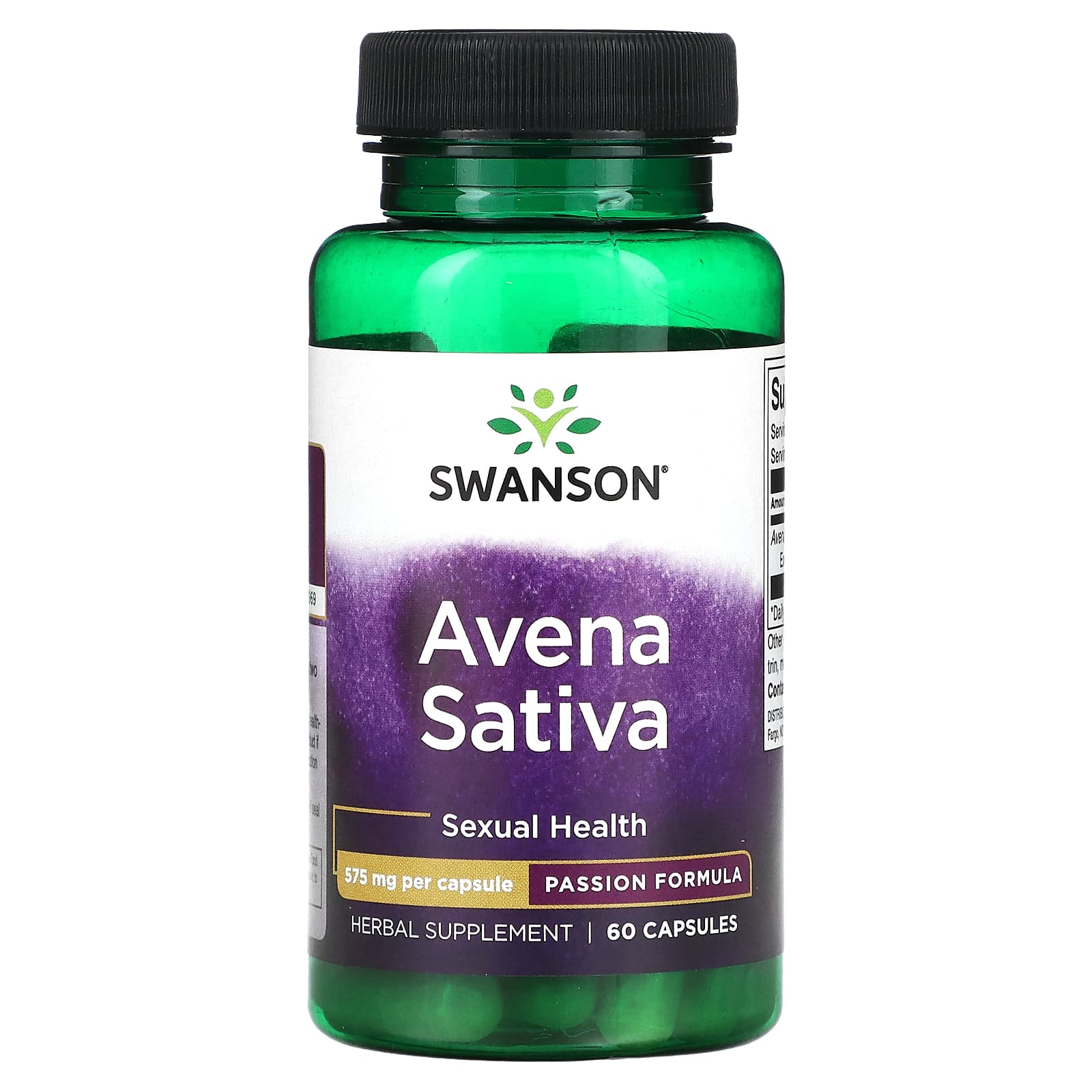 

Avena Sativa, 575Mg, 60 Capsules