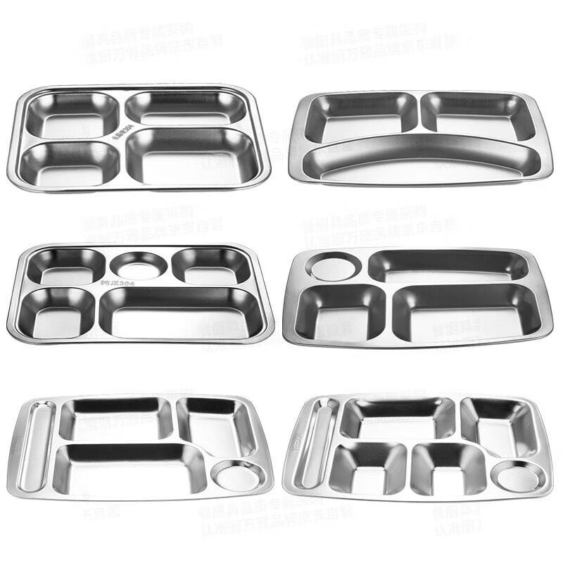 Chu Wanya 304 Stainless Steel Divided Food Tray