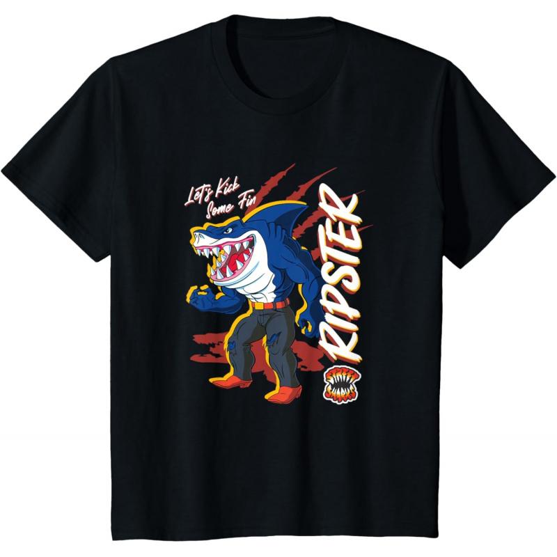 Street Sharks Ripster Lets Kick Some Fin Gift t shirt Vintage Graphic Tee 100 cotton printed clothes All size Tops S6XL S